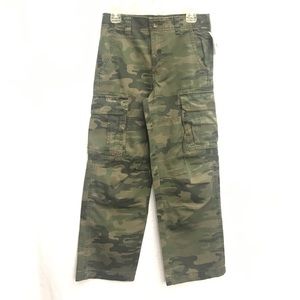 NWT 8 Cherokee Boys Kids 100% Cotton Camo Camouflage Straight Cargo Pants Jeans